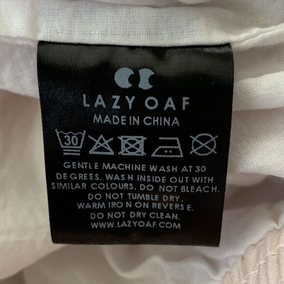 Lazy Oaf X My Melody Collection Bubble Skirt Elastic Waist Pink White Sz 14 EUC - Picture 14 of 14